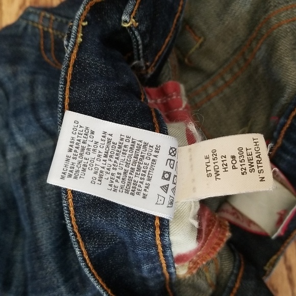 (0/W25) Lucky Brand Sweet n' Straight Denim Contemporary Modern Distressed - Picture 5 of 11